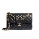 Chanel Classic Flap High Quality Mini Classic Handbag Sheep Leather With Gold Metal Black