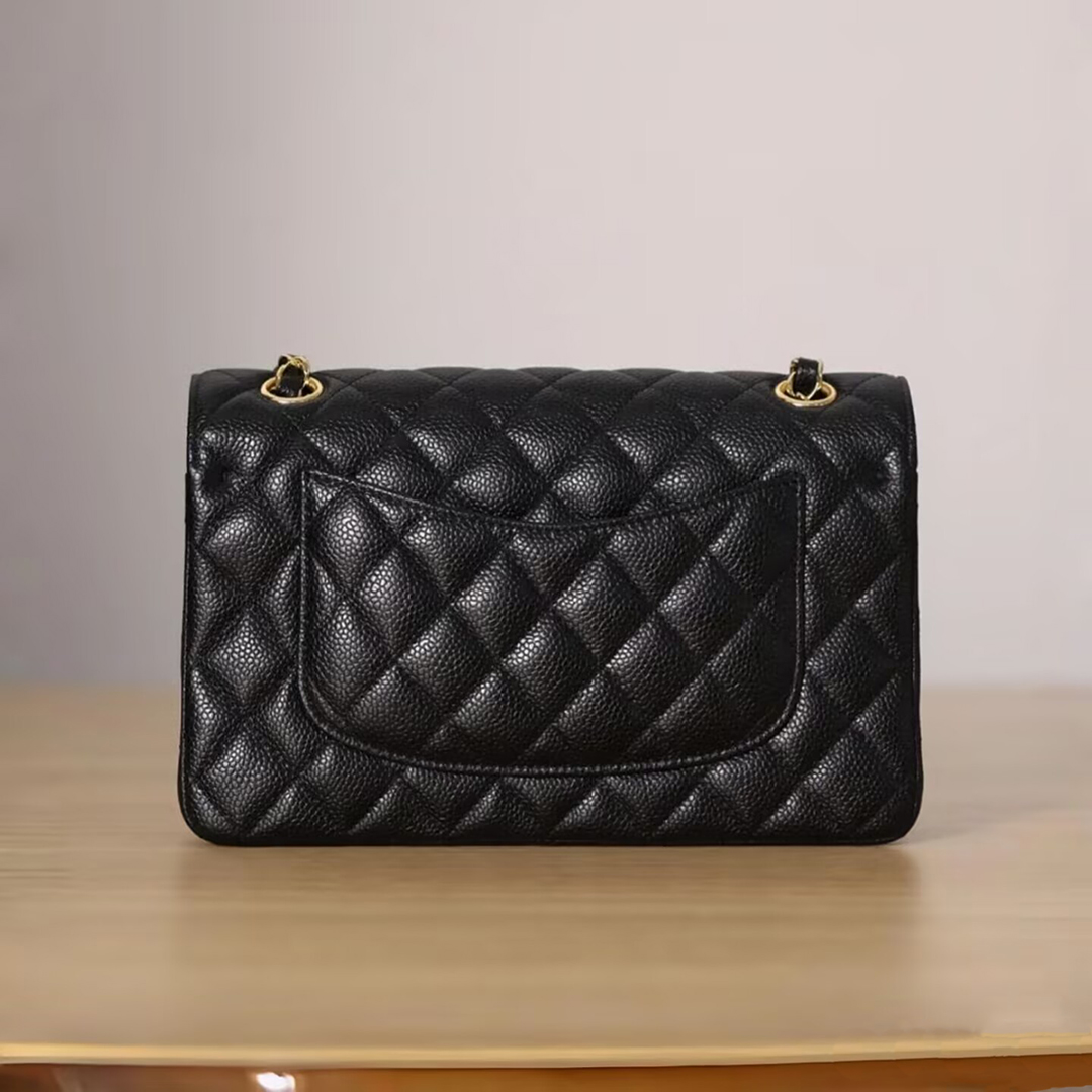 Chanel Classic Flap High Quality Mini Classic Handbag Sheep Leather With Gold Metal Black