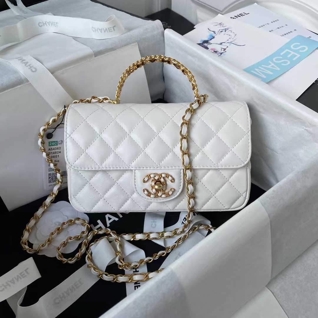 CHANEL Mini Flap Bag with Top Handle