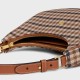 CEline AVA TRIOMPHE Medium Checked Fabric Wagyu Leather Handbag